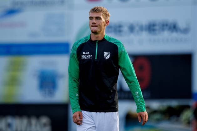 September 18, 2026, xkwix, Soccer, Regionalliga West, SV Rödinghausen vs. FC Gütersloh, Häcker Wiehenstadion, Matchday 9, 2026–2027 Season: Luis Frieling, SV Rödinghausen 21. Former FCG player warming up. DFB regulations prohibit any use of photographs as image sequences and or quasi-video. Photo: xKamilxWilkowskixPressefotoKochx, North Rhine-Westphalia, Germany