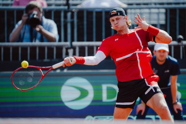 TENNIS - Davis Cup, AUT vs BEL VIENNA,AUSTRIA,19.SEP.26 - TENNIS - ITF Davis Cup, qualification round 2, Austria vs Belgium. Image shows Zizou Bergs (BEL).  GEPAxpictures xAlexanderxSolc