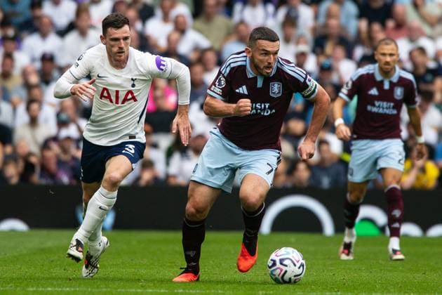 John McGinn of Aston Villa runs with the ball Tottenham Hotspur v Aston Villa, Premier League, Football, Tottenham Hotspur Stadium, London, UK - 19 Sep 2026London Tottenham Hotspur Stadium United Kingdom EDITORIAL USE ONLY No use with unauthorised audio, video, data, fixture lists, club league logos or live services. Online in-match use limited to 120 images, no video emulation. No use in betting, games or single club league player publications. Copyright: xSeanxTroup Shutterstockx 17158343ad