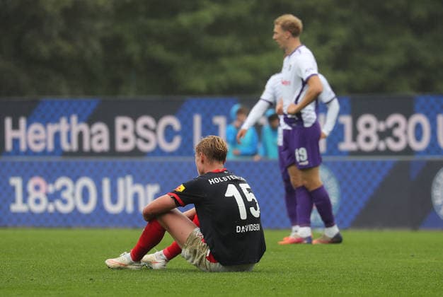 Kasper Davidsen: Holstein Kiel Disappoints — Soccer, Men s, 2026–2027 Season, 2. Bundesliga, Holstein Stadium, Holstein Kiel vs. VfL Osnabrück, 1–1 DFL regulations prohibit any use of photographs as image sequences and or quasi-video