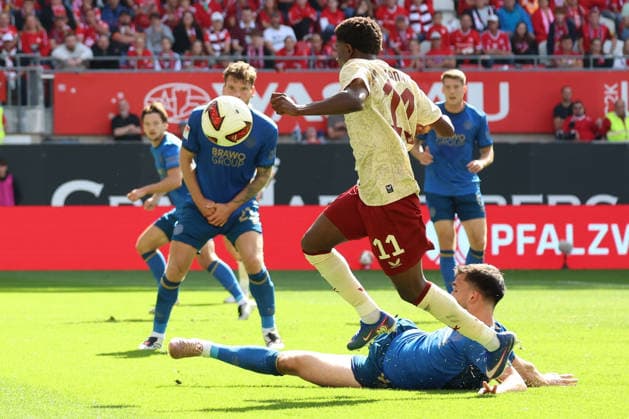 September 19, 2026, xrekx, Soccer 2. Bundesliga, 1. FC Kaiserslautern vs. Eintracht Braunschweig, left: Ibrahim Kanate, 1. FC Kaiserslautern. DFL and DFB regulations prohibit any use of photographs as image sequences and or quasi-video. Kaiserslautern