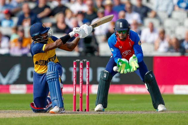 England v Sri Lanka, International T20 Kamindu Mendis of Sri Lanka during the International T20 match between England and Sri Lanka at Old Trafford, Manchester, UK on 19 September 2026. Manchester Old Trafford Greater Manchester UK Editorial use only , Copyright: xGeorgexFranksx PSI-24899-0029