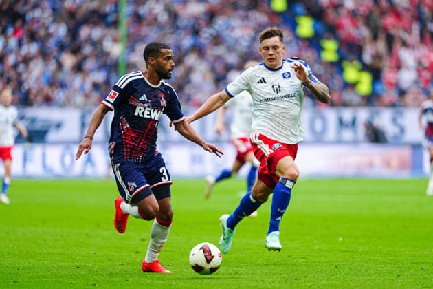 Linton Maina, 1 FC Köln, 37, Nicolai Remberg, Hamburger SV, 21 GER, Hamburger SV vs. 1 FC Köln, Soccer, Bundesliga 1, Matchday 04, 2026–2027 Season, September 19, 2026 DFL regulations prohibit any use of photographs as image sequences and or quasi-video GER, Hamburger SV vs. 1 FC Köln, soccer, 1. Bundesliga, Matchday 04, 2026–2027 season, September 19, 2026, Hamburg Copyright: xEibner-Pressefoto MarcelxvonxFehrnx EP_MFN