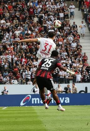 September 19, 2026 xmgoodx Frankfurt am Main, Deutsche Bank Park Bundesliga Season 2026–2027 Eintracht Frankfurt vs. SC Freiburg Raphael Onyedika, 25, Eintracht Frankfurt vs. Igor Matanovic Freiburg DFL DFB REGULATIONS PROHIBIT ANY USE OF PHOTOGRAPHS AS IMAGE SEQUENCES AND OR QUASI-VIDEO