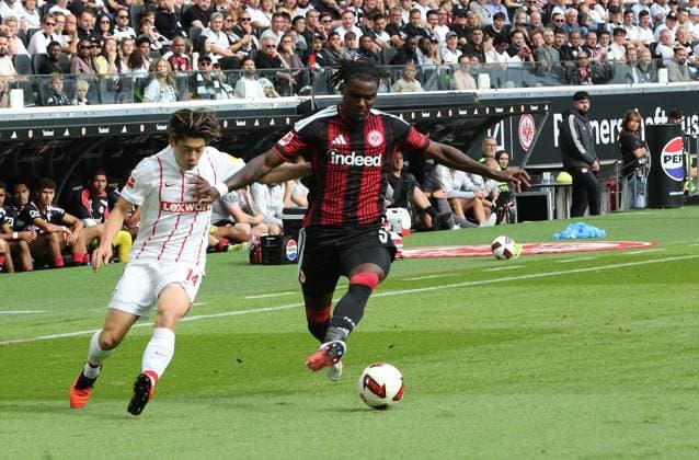 September 19, 2026 xmgoodx Frankfurt am Main, Deutsche Bank Park Bundesliga Season 2026–2027 Eintracht Frankfurt vs. SC Freiburg Lilian Brassier 3, Eintracht Frankfurt vs. Yuito Suzuki, Freiburg; DFL; DFB; REGULATIONS PROHIBIT ANY USE OF PHOTOGRAPHS AS IMAGE SEQUENCES AND OR QUASI-VIDEO