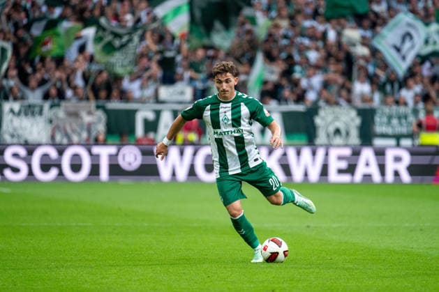 September 19, 2026, Germany, Soccer, Men s, 1st Bundesliga, 2026–2027 Season, Matchday 4, SV Werder Bremen vs. FC Augsburg Chuki Werder Bremen, 20 on the ball DFB DFL regulations prohibit any use of photographs as image sequences and or quasi-video Bremen Weserstadion Bremen Germany Copyright: xNordphoto Memmlerx