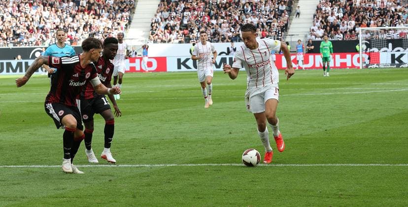 September 19, 2026 xmgoodx Frankfurt am Main, Deutsche Bank Park Bundesliga Season 2026–2027 Eintracht Frankfurt SC Freiburg Robin Koch 4, Eintracht Frankfurt and Noel Aseko 15, Eintracht Frankfurt vs. Derry Scherhant Freiburg DFL DFB REGULATIONS PROHIBIT ANY USE OF PHOTOGRAPHS AS IMAGE SEQUENCES AND OR QUASI-VIDEO