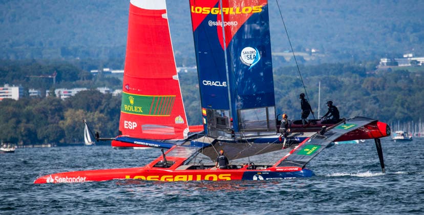 September 19, 2026, Geneva, Geneva, Switzerland: Geneva Switzerland, 09 19 2026: LOS GALLOS SAILGP TEAM (ES) is in action during Rolex Switzerland Sail Grand Prix, Geneva, Rolex Switzerland Sail Grand Prix, Geneva which was also the second edition of the Rolex Switzerland Sail Grand Prix, Geneva and took place at Geneva Yacht Club in Geneva, Switzerland. Sailing 26: Rolex Switzerland Sail Grand Prix, Geneva - ZUMAd206 20260919_zip_d206_007 Copyright: xEricxDubostx