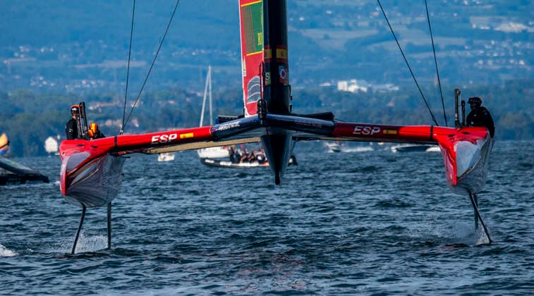 September 19, 2026, Geneva, Geneva, Switzerland: Geneva Switzerland, 09 19 2026: LOS GALLOS SAILGP TEAM (ES) is in action during Rolex Switzerland Sail Grand Prix, Geneva, Rolex Switzerland Sail Grand Prix, Geneva which was also the second edition of the Rolex Switzerland Sail Grand Prix, Geneva and took place at Geneva Yacht Club in Geneva, Switzerland. Geneva Switzerland - ZUMAd206 20260919_zip_d206_025 Copyright: xEricxDubostx