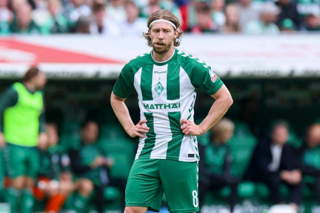 Mitchell Weiser of Werder Bremen looks disappointed during the Bundesliga match between SV Werder Bremen and FC Augsburg at Weserstadion on September 19, 2026, in Bremen, Germany. Photo by Marco Steinbrenner, DeFodi Images. Mitchell Weiser of Werder Bremen looks dejected during the Bundesliga match between SV Werder Bremen and FC Augsburg at Weserstadion on September 19, 2026 in Bremen, Germany. Photo by Marco Steinbrenner, DeFodi Images. DFB and DFL regulations prohibit any use of photographs as image sequences and or quasi-video. Photo by Marco Steinbrenner, DeFodi Images.