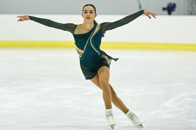 IPA88713218 - Lara Naki Gutmann (ITA) during the 2026 Lombardia Trophy Figure skating, Eiskunstlauf competition at the IceLab Arena in Bergamo, Italy, on September 19, 2026, as part of the Lombardia Trophy Figure Skating event in Bergamo, Italy, on September 19, 2026  Copyright: xValerioxOrigo IPAxSportx xx IPA88713218
