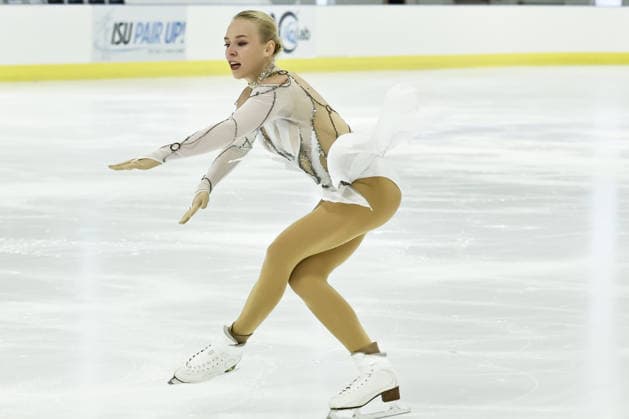 IPA88713243 - Niina Petrokina performing her short program during the 2026 Lombardia Trophy Figure skating, Eiskunstlauf competition at the IceLab Arena in Bergamo, Italy, on September 19, 2026, as part of the Lombardia Trophy Figure Skating competition in Bergamo, Italy, on September 19, 2026  Copyright: xValerioxOrigo IPAxSportx xx IPA88713243