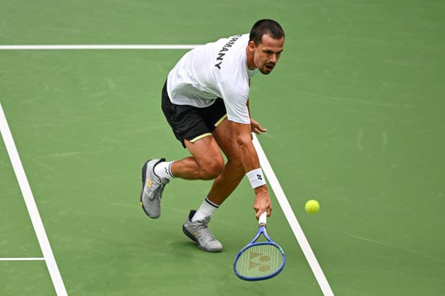 Daniel Altmaier GER September 19, 2026 ¢ Tennis ¢ Davis Cup Qualifiers, 2nd Round ¢ Germany vs. Croatia, Heristo Arena, Halle Westfalen, North Rhine-Westphalia, Germany Copyright: xpepphotox xHorstxMauelshagenx pep00321, pep_20260919_hm