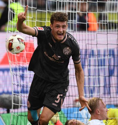September 19, 2026, xophax, Soccer 1 Bundesliga DFL Soccer Borussia Mönchengladbach vs. 1 FSV Mainz 05 Eric Martel Mainz 05 scores the 3–2 goal for Mainz DFL DFB REGULATIONS PROHIBIT ANY USE OF PHOTOGRAPHS as IMAGE SEQUENCES and or QUASI VIDEO Mönchengladbach