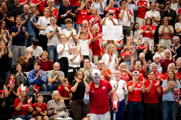 Denmark Davis Cup match between Denmark and Bulgaria: Denmark s Holger Rune after the Davis Cup match between Denmark and Bulgaria at Royal Stage, Hilleroed, Saturday, September 19, 2026. Photo by Sebastian Elias Uth, Ritzau Scanpix, Denmark  Copyright: SebastianxEliasxUthx spdk20260919-174332-L