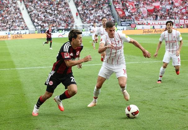 September 19, 2026 xmgoodx Frankfurt am Main, Deutsche Bank Park Bundesliga Season 2026–2027 Eintracht Frankfurt vs. SC Freiburg Ritsu Doan 20, Eintracht Frankfurt vs. Yannik Engelhardt, Freiburg; DFL; DFB REGULATIONS PROHIBIT ANY USE OF PHOTOGRAPHS AS IMAGE SEQUENCES AND OR QUASI-VIDEO
