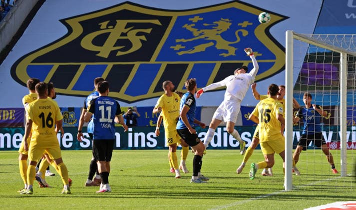September 19, 2026, Soccer, Men s, 3rd Division, 2026–2027 Season, 1 FC Saarbrücken vs. SG Sonnenhof Großaspach, Maximilian Reule, SG Sonnenhof Großaspach, Saarbrücken, Ludwigsparkstadion, Saarland, Germany Copyright: xFabianxKleerx