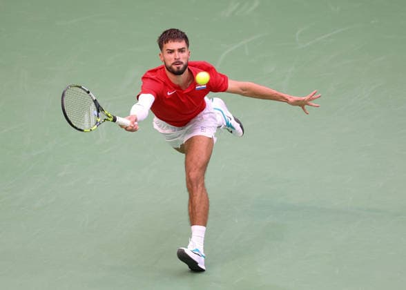 Team Croatia, Dino Prizmic, Davis Cup: Germany vs. Croatia, Heristo Arena, Halle West, Germany; Tennis Davis Cup 20026, Heristo Arena, Halle West, North Rhine-Westphalia, Germany, September 19, 2026 Copyright: xJuergenxHasenkopfx