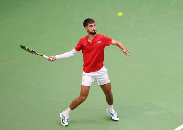 Team Croatia, Dino Prizmic, Davis Cup: Germany vs. Croatia, Heristo Arena, Halle West, Germany; Tennis Davis Cup 20026, Heristo Arena, Halle West, North Rhine-Westphalia, Germany, September 19, 2026 Copyright: xJuergenxHasenkopfx