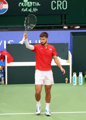 Team Croatia, Dino Prizmic, Davis Cup: Germany vs. Croatia, Heristo Arena, Halle West, Germany; Tennis Davis Cup 20026, Heristo Arena, Halle West, North Rhine-Westphalia, Germany, September 19, 2026 Copyright: xJuergenxHasenkopfx