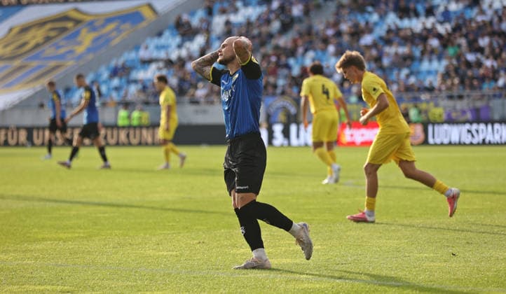 September 19, 2026, Soccer, Men s, 3rd Division, 2026–2027 Season, 1 FC Saarbrücken vs. SG Sonnenhof Großaspach, Philip Fahrner, 1 FC Saarbrücken disappoints, Saarbrücken, Ludwigspark Stadium, Saarland, Germany Copyright: xFabianxKleerx