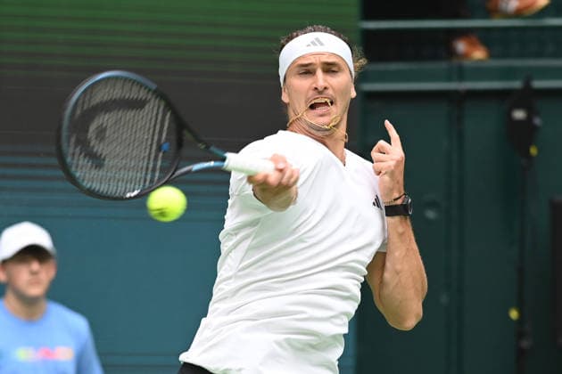 Alexander ZVEREV GER Action, Match 1 Alexander ZVEREV GER Matej DODIC CRO Germany GER Croatia CRO Tennis Davis Cup Qualifiers Round 2 on September 19, 2026, at the Heristo Arena Halle Westfalen, Germany Â