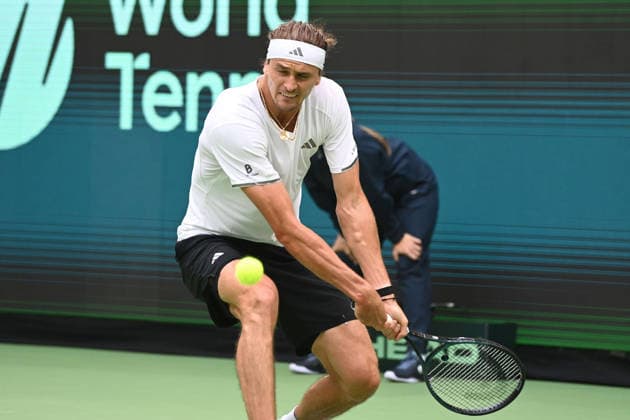 Alexander ZVEREV GER Action, Match 1 Alexander ZVEREV GER Matej DODIC CRO Germany GER Croatia CRO Tennis Davis Cup Qualifiers Round 2 on September 19, 2026, at the Heristo Arena Halle Westfalen, Germany Â