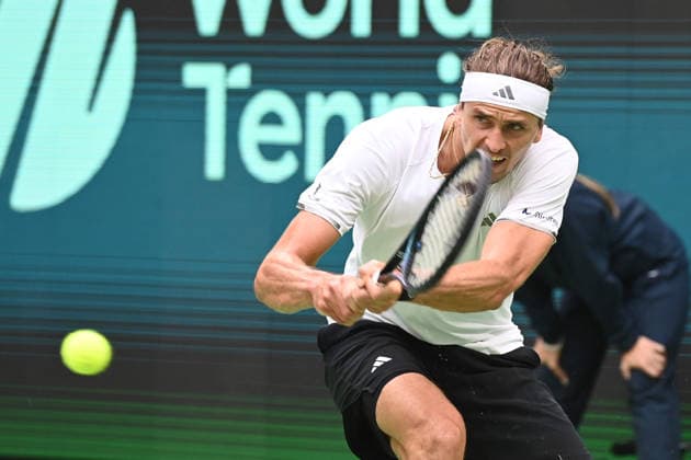 Alexander ZVEREV GER Action, Match 1 Alexander ZVEREV GER Matej DODIC CRO Germany GER Croatia CRO Tennis Davis Cup Qualifiers Round 2 on September 19, 2026, at the Heristo Arena Halle Westfalen, Germany Â