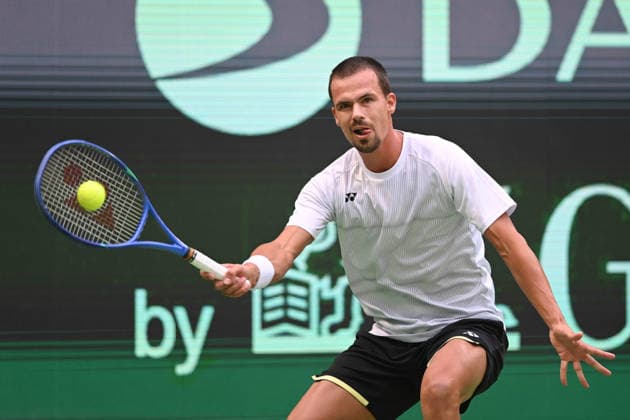Daniel ALTMAIER GER Action, match 2 Daniel ALTMAIER GER Dino PRIZMIC CRO Germany GER Croatia CRO Tennis Davis Cup Qualifiers Round 2 on September 19, 2026, at the Heristo Arena Halle in Westphalia, Germany Â
