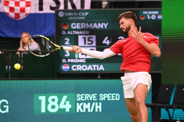 Dino PRIZMIC (CRO) vs. Daniel ALTMAIER (GER) – Davis Cup Qualifiers Round 2 on September 19, 2026, at the Heristo Arena in Westphalia, Germany Â