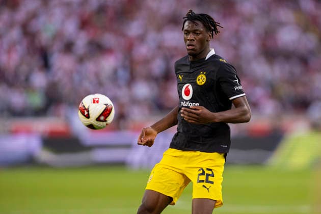 September 19, 2026, Soccer, Matchday 4 of the 1st Bundesliga, VfB Stuttgart vs. Borussia Dortmund, Joane Gadou (Borussia Dortmund), Stuttgart, MHP Arena, Baden-Württemberg, Germany, xRHR PHOTO DEx Copyright: DennisxEwert RHR-FOTOx RHR-FOTO DE