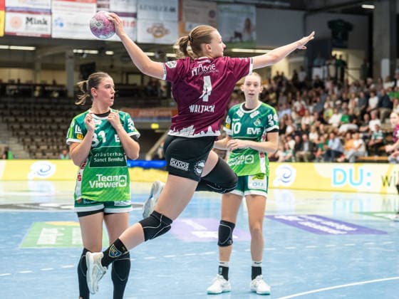 Jana Walther, HC Leipzig, No. 04 (outside), Frisch Auf Göppingen vs. HC Leipzig, Handball, 1st Bundesliga, 2026–2027 season, September 19, 2026, Frisch Auf Göppingen vs. HC Leipzig, handball, 1st Bundesliga, 2026–2027 season, September 19, 2026, Göppingen Copyright: xMichaelxSchmidt Eibner-Pressefotx EP_MST