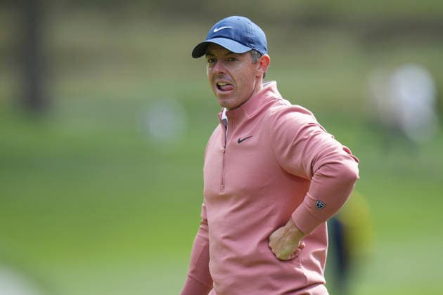 VIRGINIA WATER, ENGLAND - SEPTEMBER 19: Rory McIlroy (IRE) waits to putt on the eleventh green during Round 3 at the BMW PGA, Golf Herren Championship at Wentworth Golf Club, Virginia Water on September 19, 2026 in Surrey, England The BMW PGA Championship