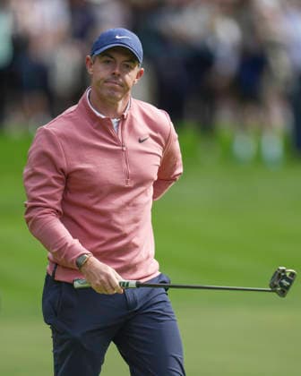 VIRGINIA WATER, ENGLAND - SEPTEMBER 19: Rory McIlroy (IRE) walks from the eleventh green during Round 3 at the BMW PGA, Golf Herren Championship at Wentworth Golf Club, Virginia Water on September 19, 2026 in Surrey, England The BMW PGA Championship