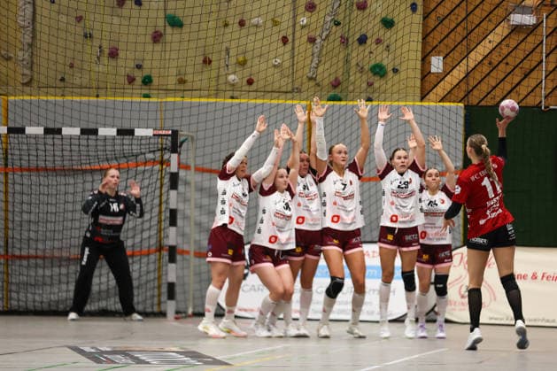 Nele Nusser, SG Nürtingen Zizishausen, scored 11 points on a free throw at the end of the first half (GER), SG Nürtingen Zizishausen vs. HL Buchholz 08 Rosengarten, Handball, 2nd ALSCO Women’s Handball Bundesliga, Matchday 4, 2026–2027 season, September 19, 2026, Germany, SG Nürtingen Zizishausen vs. HL Buchholz 08 Rosengarten, Handball, 2nd ALSCO Women’s Handball Bundesliga, Matchday 4, 2026–2027 season, September 19, 2026, Steinenberg Copyright: xEibner-Pressefoto SoerenxHerwegx EP_SHG