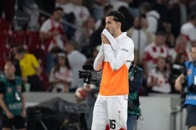 September 19, 2026, GER, Soccer, Men s, 1. Bundesliga, 2026–2027 Season, Matchday 4, VfB Stuttgart vs. Borussia Dortmund: Disappointment and frustration for Atakan Karazor after the match. VfB Stuttgart, 16. DFB and DFL regulations prohibit any use of photographs as image sequences and or quasi-video. Stuttgart MHP Arena, Baden-Württemberg, Germany Copyright: xNordphoto WolfgangxFrankx