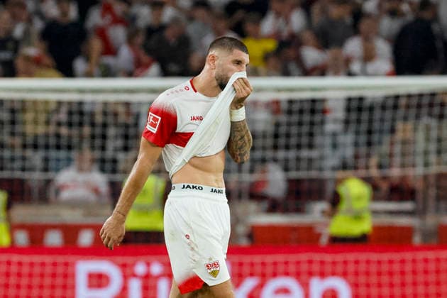 Jeff Chabot, VfB Stuttgart, 24, post-game, Germany, soccer, Bundesliga 1, Matchday 4, 2026–2027, VfB Stuttgart vs. Borussia Dortmund, September 19, 2026, Stuttgart MHP Arena, Germany Copyright: xGrantxHubbsx
