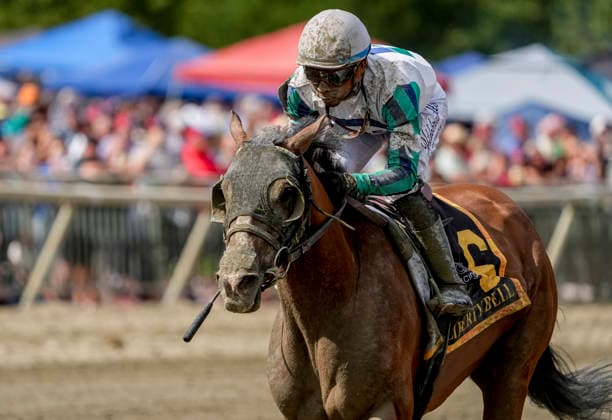 September 19, 2026, Bensalem, Pa, USA: Icona Mama (6) ridden by Manny Franco wins the Liberty Bell Stakes on Pennsylvania Derby Day at Parx Casino and Racing in Bensalem, Pennsylvania on September 19, 2026. Eclipse Sportswire CSM Headline: Horse Racing 2026: Pennsylvania Derby Day PARX SEP 19  - ZUMAcs17 20260919_faf_cs17_035 Copyright: xScottxSeriox