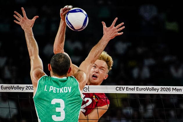 Volleyball - CEV EuroVolley 2026, Play Offs - 1 8-finals - Germany vs Bulgaria - 09.19.2026 SOFIA, BULGARIA - September 19th: Tobias Christian Brand, 22 of Germany during CEV EuroVolley 2026, Play Offs - 1 8-finals match between Germany vs Bulgaria at Arena 8888 in Sofia, Bulgaria, on September 19th, 2026 in Sofia, Bulgaria. Copyright: xYulianxTodorovx