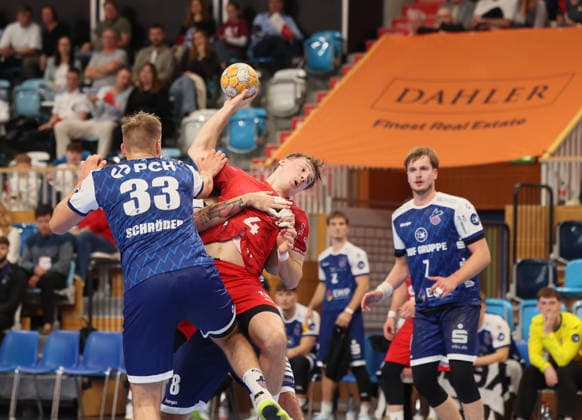GER HBL2 2026–2027 Season: VfL Potsdam vs. EULEN Ludwigshafen, September 19, 2026, MBS Arena, Potsdam Tim Niclas SCHRÖDER 1 VfL Potsdam 33, Nicolas WALDVOGEL Eulen Ludwigshafen 4, Nicolas PAULNSTEINER 1 VfL Potsdam 7