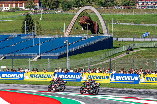 IPA88724307 - Jorge Martin (Aprilia Racing) and Marco Bezzecchi (Aprilia Racing) during the Tissot Sprint Race at the Austrian MotoGP Grand Prix at the Red Bull Ring racetrack in Spielberg, Austria, on September 19, 2026  Copyright: xMatteoxAverna IPAxSportx xx IPA88724307