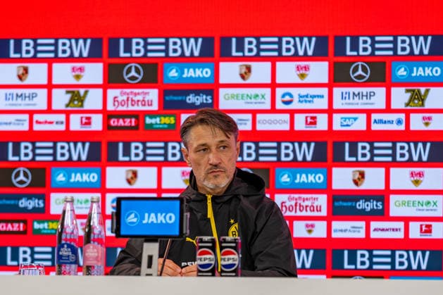 German Bundesliga: VfB Stuttgart vs. Borussia Dortmund, September 19, 2026, Stuttgart, GERMANY. Niko Kovac Borussia Dortmund, head coach, during the post-match press conference following the game between VfB Stuttgart and Borussia Dortmund on Matchday 4 of the 1st Bundesliga at the MHP ARENA Copyright: xBEAUTIFULxSPORTS Steinx