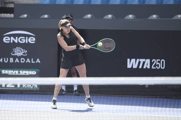RECORD DATE NOT STATED Kaitlin Quevedo defeats Anna Blinkova and advances to the SP Open final. Sao Paulo (SP), 09 19 2026 Tennis SP Open Spaniard Kaitlin Quevedo defeated Frenchwoman Anna Blinkova by 2 sets to 1, with partial scores of 6 4, 2 6 and 6 4, this Saturday (19), in the semifinals of the SP Open, at Villa-Lobos Park, in Sao Paulo.(Foto: Leco Viana Thenews2 imago images) SPO  Copyright: xLecoxVianax
