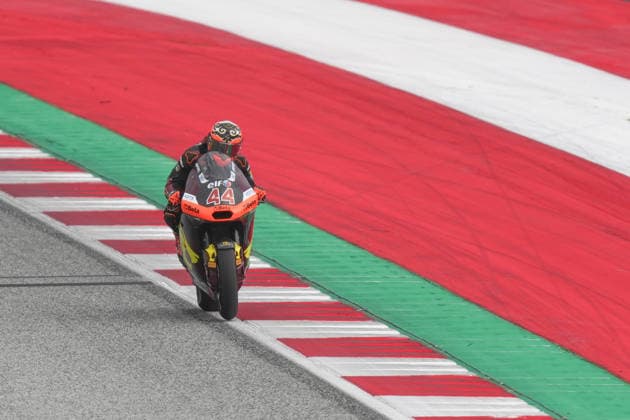 MotoGP Of Austria - Qualifying Aron Canet of the ELF Marc VDS Racing Team during qualifying for the Austrian MotoGP Grand Prix at the Red Bull Ring race track in Spielberg, Austria, on September 19, 2026. Spielberg Austria  Copyright: xFabioxAvernax originalFilename:averna-practice260919_npUCG.jpg