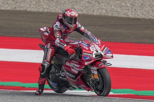 MotoGP Of Austria - Qualifying Francesco Bagnaia of the Ducati Lenovo Team during qualifying for the Austrian MotoGP Grand Prix at the Red Bull Ring race track in Spielberg, Austria, on September 19, 2026. Spielberg Austria  Copyright: xFabioxAvernax originalFilename:averna-practice260919_npUKy.jpg