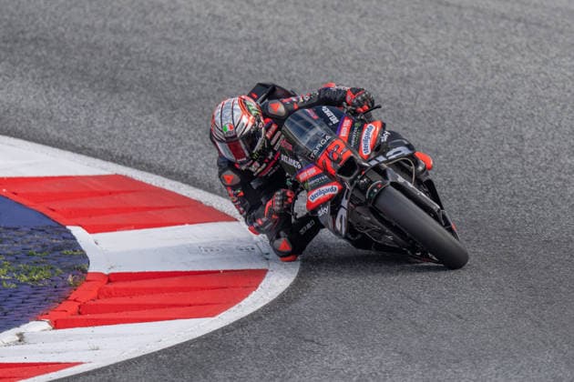 MotoGP Of Austria - Qualifying Marco Bezzecchi (Aprilia Racing) during the qualifying session of the Austrian MotoGP Grand Prix at the Red Bull Ring race track in Spielberg, Austria, on September 19, 2026. Spielberg Austria  Copyright: xFabioxAvernax originalFilename:averna-practice260919_npX8k.jpg