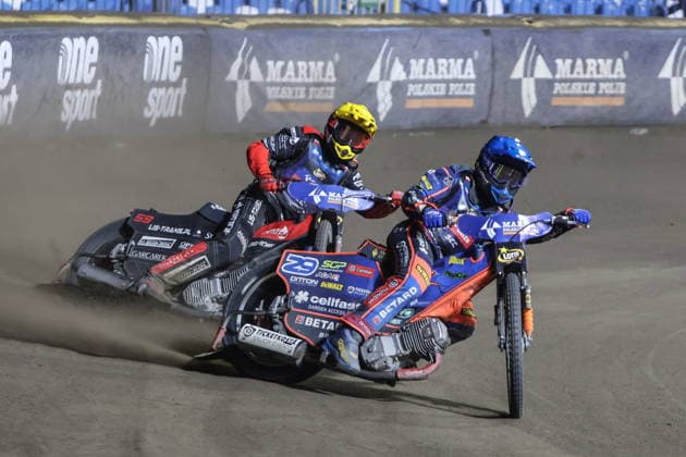 Rzeszow 19.09.2026. Speedway Euro Championship 2026 - Round 3 in Rzeszow, Poland --- Zuzel Indywidualne Mistrzostwa Europy 3 Final SEC w Rzeszowie Persons Shown : Andrzej Lebiediew, Andzejs Lebedevs, Przemyslaw Pawlicki Fot. Konrad Swierad Arena Akcji NEWSPIX.PL --- newspix.pl 