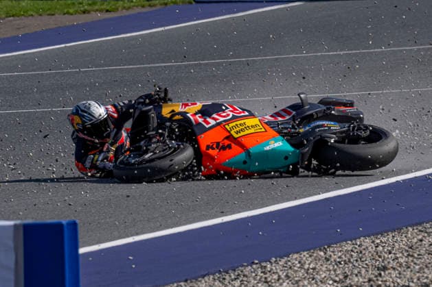 MOTO - MOTO GP - AUSTRIA GRAND PRIX 2026 37 ACOSTA Pedro (spa), Red Bull KTM Factory Racing, KTM RC16, action, accident, crash during the 2026 MotoGP Qatar Grand Prix of Austria, on the Red Bull Ring, from September 18 to 20, 2026 in Austria, Spielberg - SpielbergAustria  Copyright: xGIGIxSOLDANOx