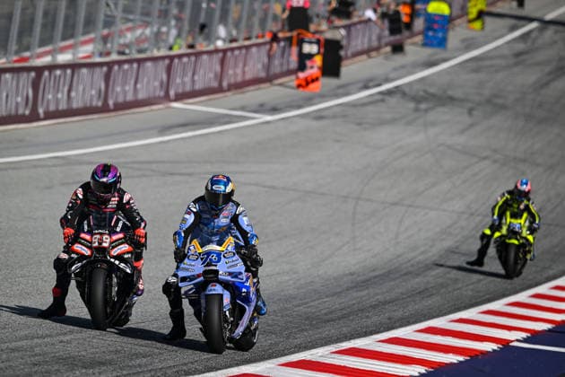 MOTO - MOTO GP - AUSTRIA GRAND PRIX 2026 89 MARTIN Jorge (spa), Aprilia Racing, Aprilia RS-GP26, action with 73 MARQUEZ Alex (spa), BK8 Gresini Racing MotoGP, Ducati Desmosedici GP26 during the 2026 MotoGP Qatar Grand Prix of Austria, on the Red Bull Ring, from September 18 to 20, 2026 in Austria, Spielberg - SpielbergAustria  Copyright: xGIGIxSOLDANOx