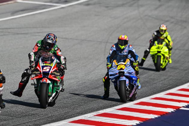 MOTO - MOTO GP - AUSTRIA GRAND PRIX 2026 05 ZARCO Johann (fra), Castrol Honda LCR, Honda RC213V, action with 54 ALDEGUER Fermin (spa), BK8 Gresini Racing MotoGP, Ducati Desmosedici GP25 during the 2026 MotoGP Qatar Grand Prix of Austria, on the Red Bull Ring, from September 18 to 20, 2026 in Austria, Spielberg - SpielbergAustria  Copyright: xGIGIxSOLDANOx